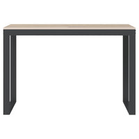 Scrivania Computer Nera e Rovere 110x60x73 cm Legno Multistrato