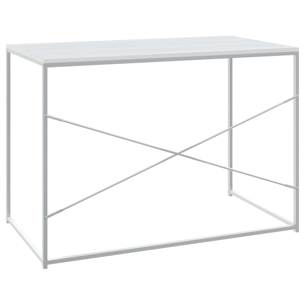 Scrivania per Computer Bianca 110x60x70 cm in Truciolato 30209