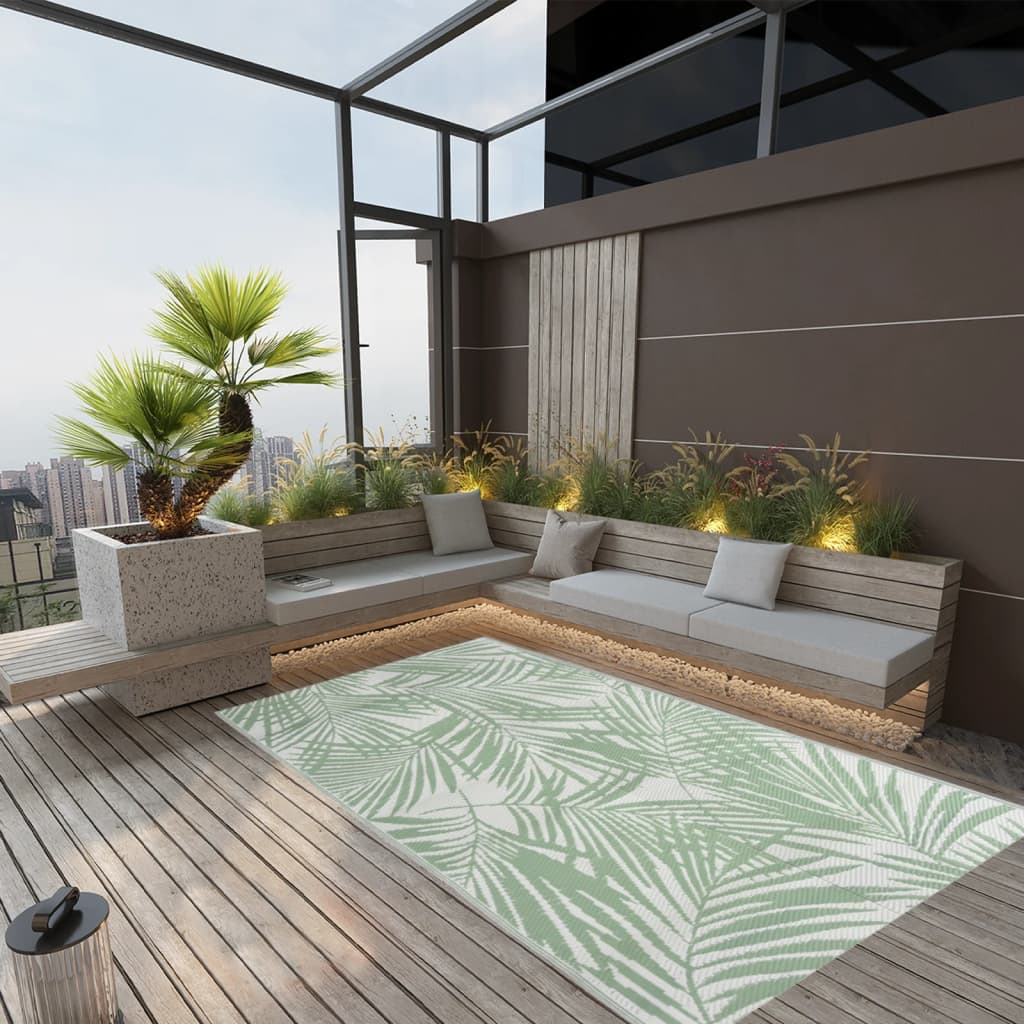 Tappeto da Esterno ARAKIL Verde 160x230 cm in PP 316909