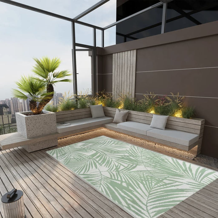 Tappeto da Esterno ARAKIL Verde 160x230 cm in PP 316909