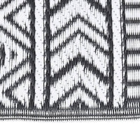 Tappeto da Esterni ARAKIL Nero 140x200 cm in PP 316922