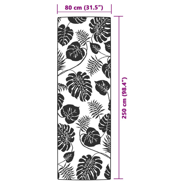 Tappeto da Esterno ARAKIL Verde 80x250 cm in PP