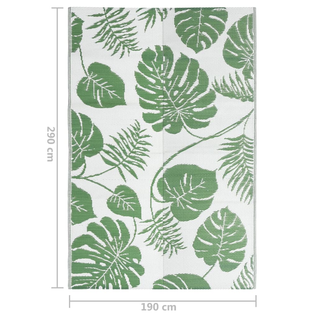 Tappeto da Esterno Verde 190x290 cm in PP cod mxl 57821