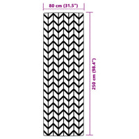 Tappeto da Esterni ARAKIL Grigio 80x250 cm in PP 316948