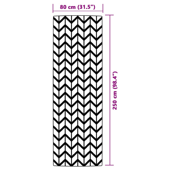 Tappeto da Esterni ARAKIL Grigio 80x250 cm in PP 316948