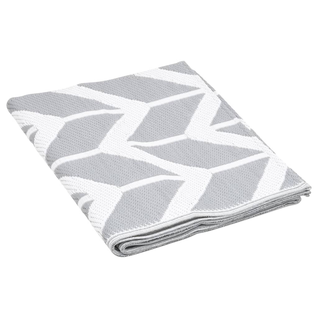 Tappeto da Esterno ARAKIL Grigio 190x290 cm in PP 316952