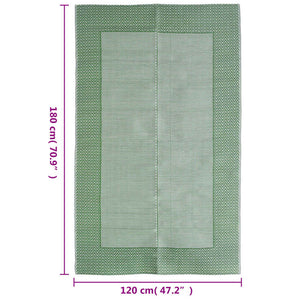 Tappeto da Esterni ARAKIL Verde 120x180 cm in PP 316956