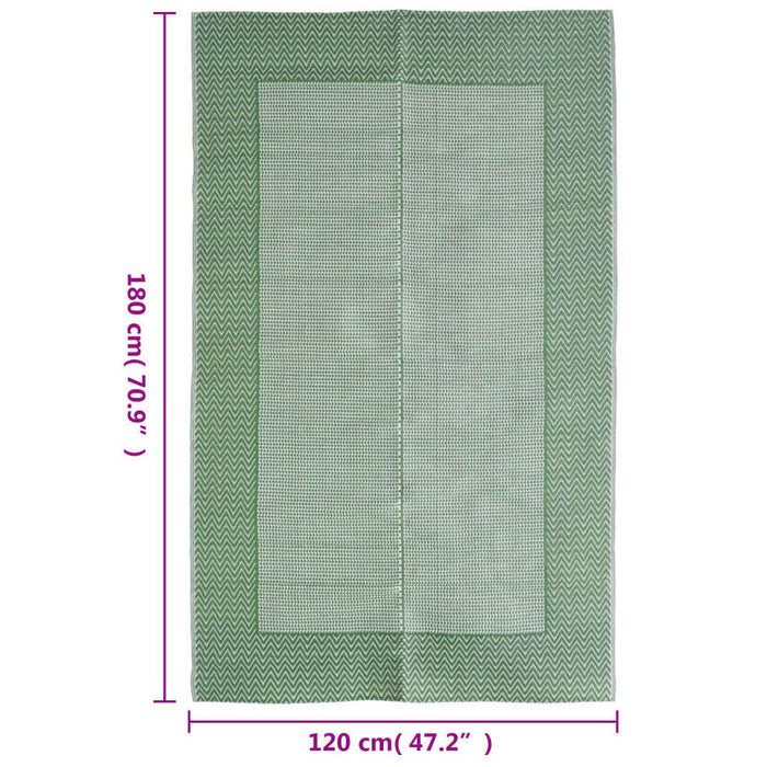 Tappeto da Esterni ARAKIL Verde 120x180 cm in PP 316956