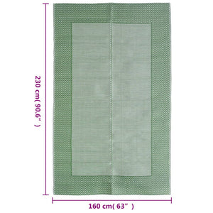 Tappeto da Esterno Verde 160x230 cm in PP cod mxl 74904
