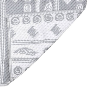 Tappeto da Esterno ARAKIL Grigio 160x230 cm in PP 316972