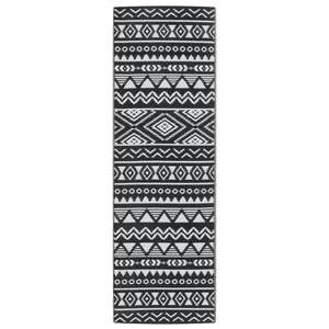 Tappeto da Esterni ARAKIL Nero 80x250 cm in PP