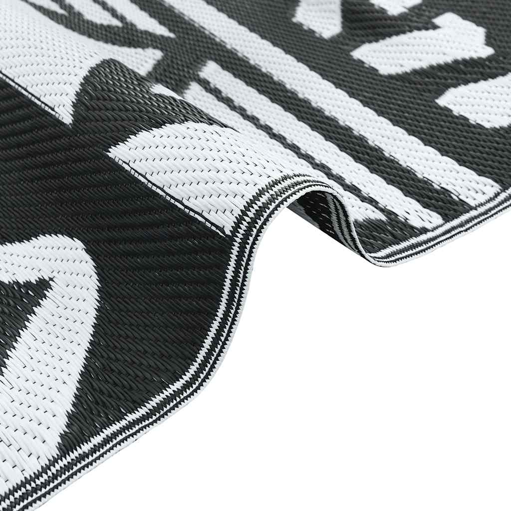 Tappeto da Esterni Nero 120x180 cm in PP cod mxl 77013