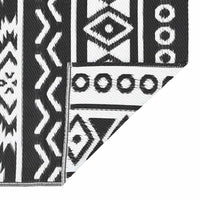 Tappeto da Esterni Nero 120x180 cm in PP cod mxl 77013