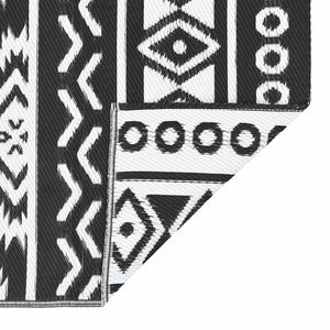 Tappeto da Esterni Nero 120x180 cm in PP cod mxl 77013