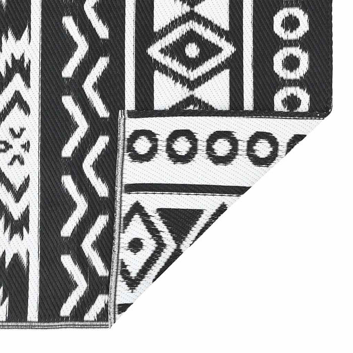 Tappeto da Esterni Nero 120x180 cm in PP cod mxl 77013