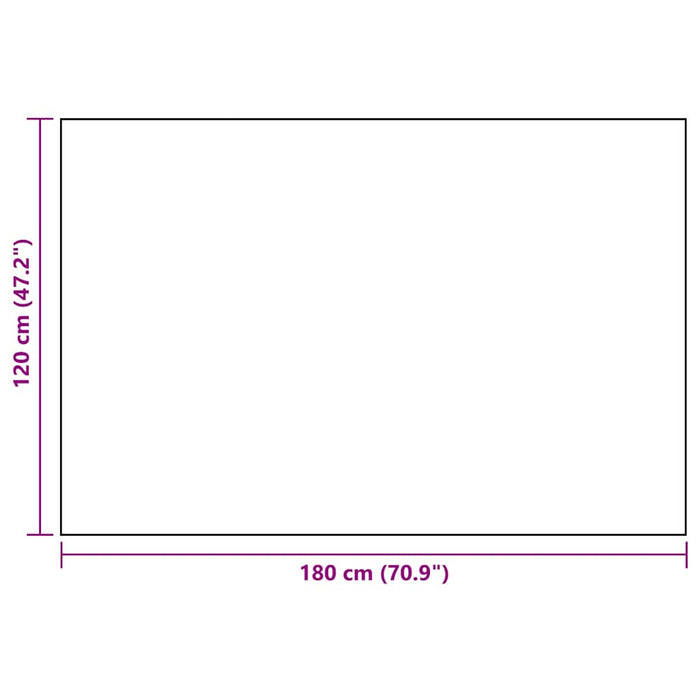 Tappeto da Esterni ARAKIL Nero 120x180 cm in PP 316977