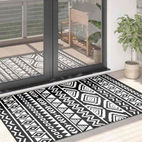 Tappeto da Esterni Nero 120x180 cm in PP cod mxl 77013