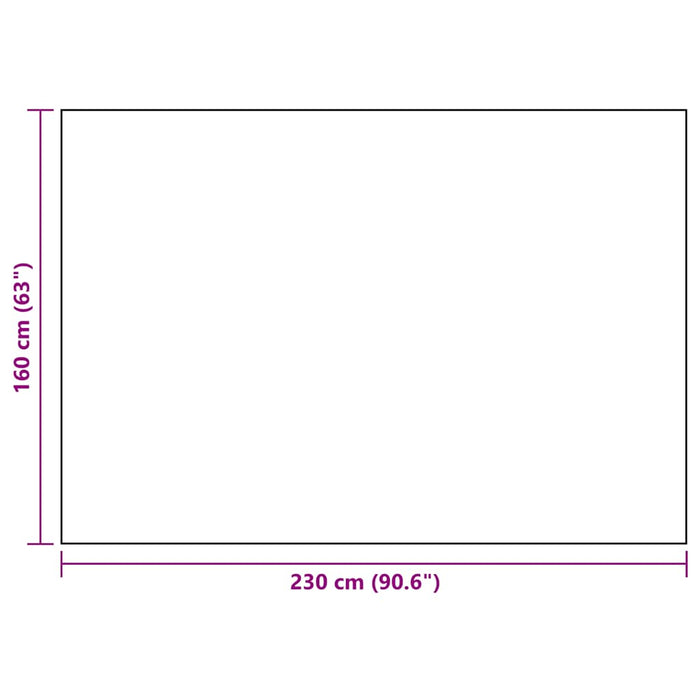 Tappeto da Esterni Nero 160x230 cm in PP cod mxl 77208