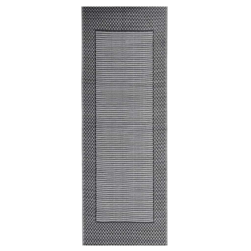 Tappeto per Esterni Nero 80x250 cm in PP cod mxl 74027