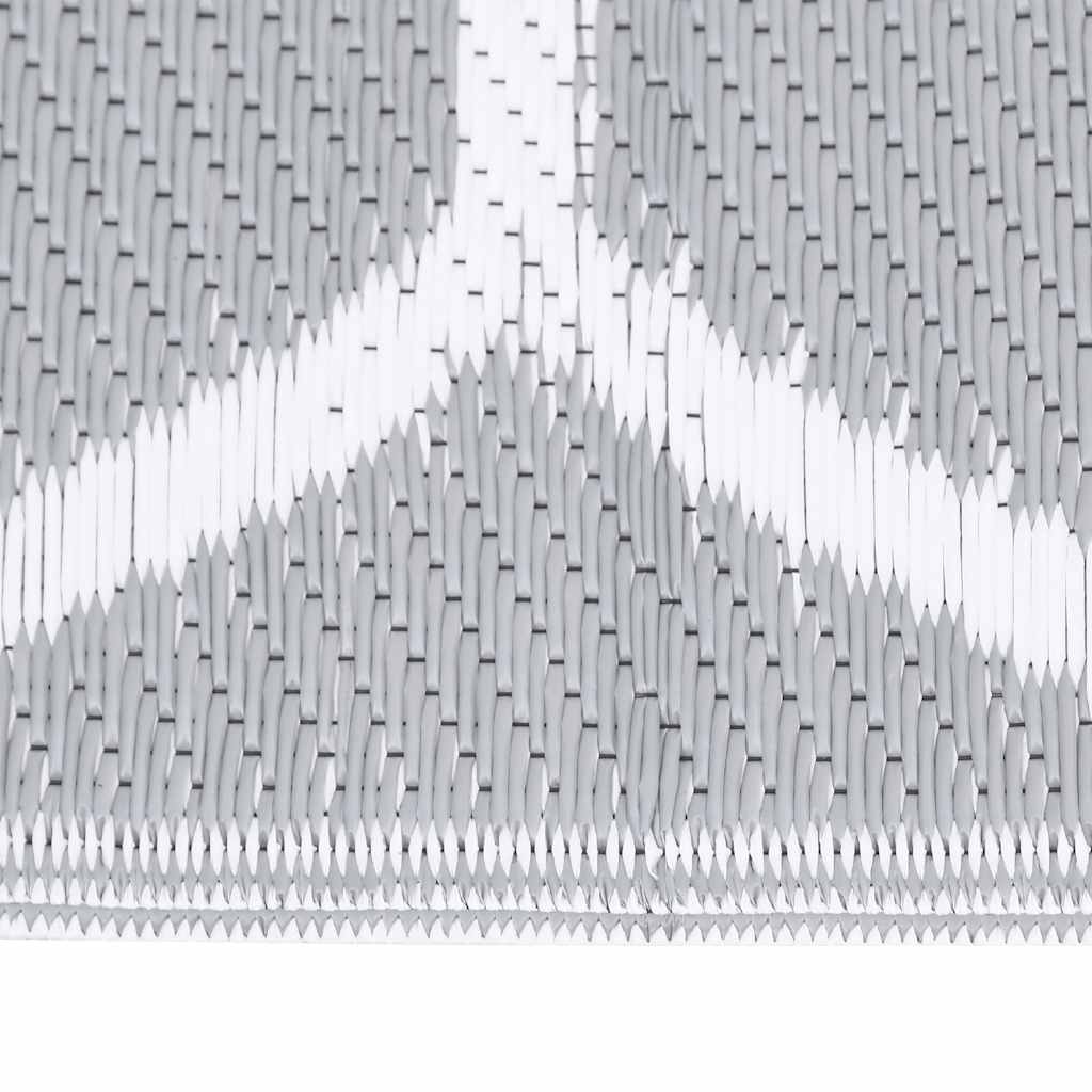 Tappeto da Esterno ARAKIL Grigio 140x200 cm in PP 317010