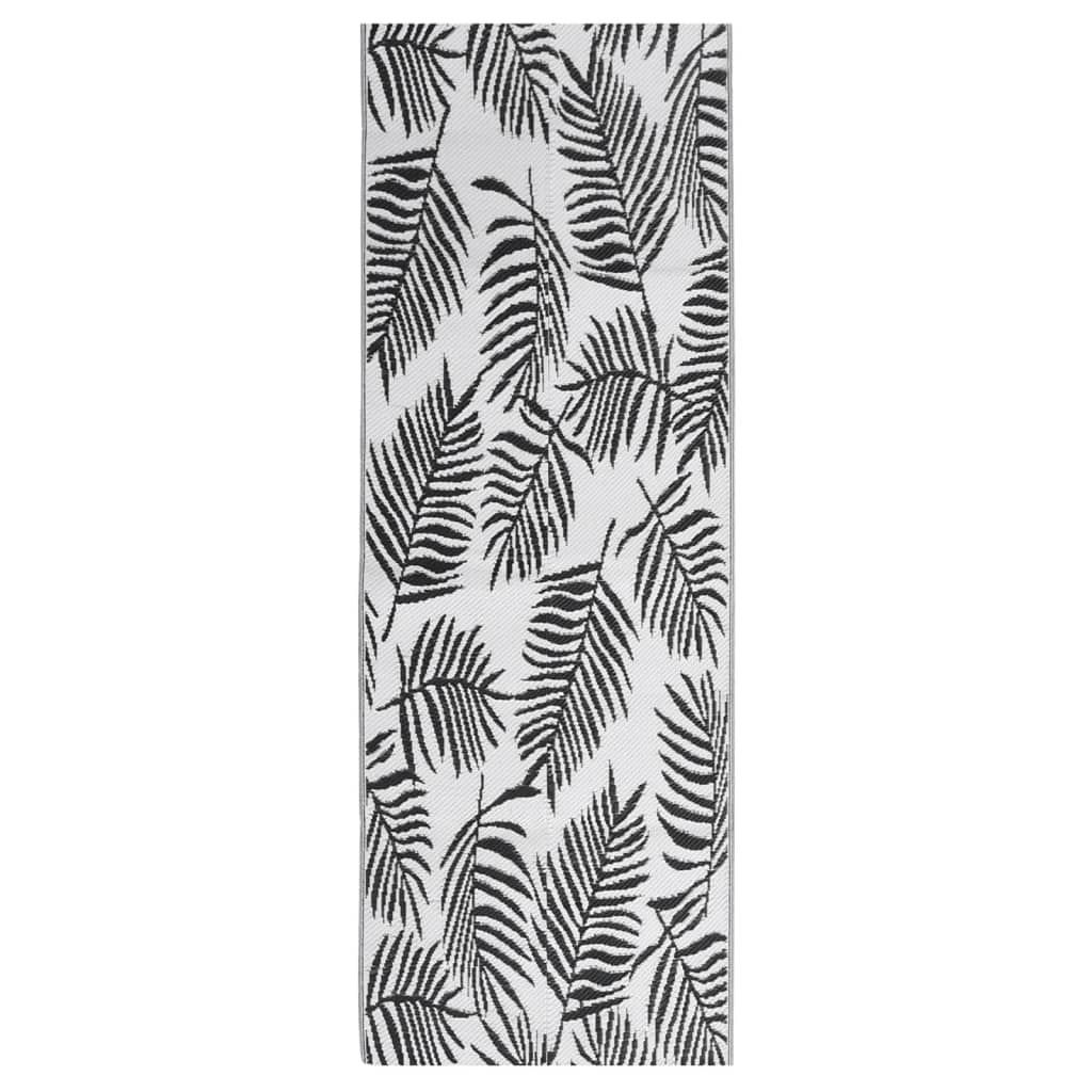 Tappeto per Esterno ARAKIL Nero 80x250 cm in PP 317012