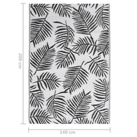 Tappeto da Esterni Nero 140x200 cm in PP cod mxl 63654