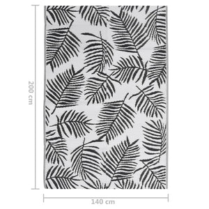 Tappeto da Esterni Nero 140x200 cm in PP cod mxl 63654