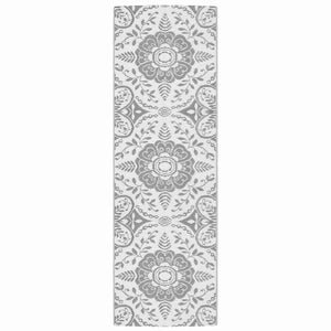 Tappeto da Esterno ARAKIL Grigio Chiaro 80x250 cm in PP 317030