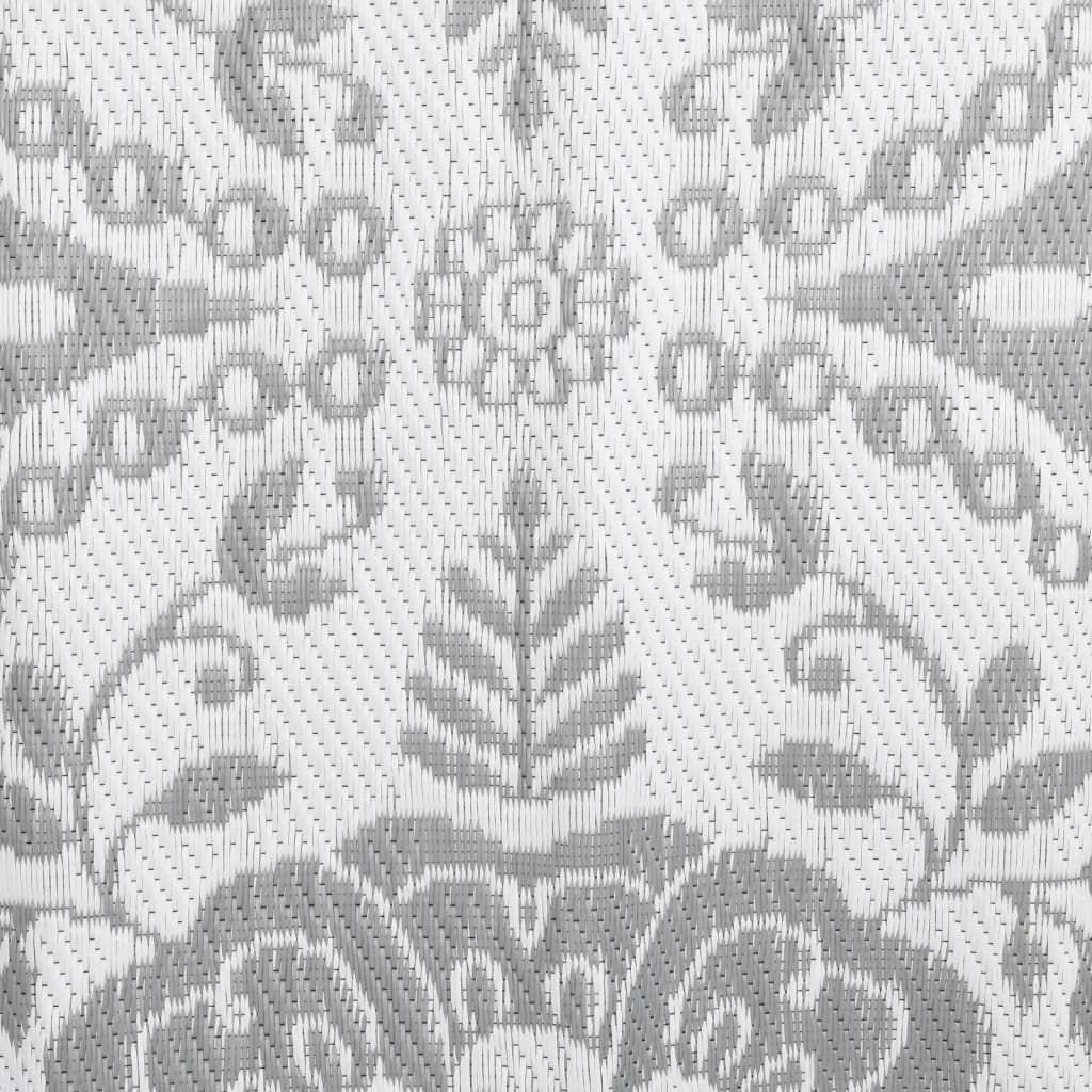 Tappeto da Esterno ARAKIL Grigio Chiaro 140x200 cm PP 317031