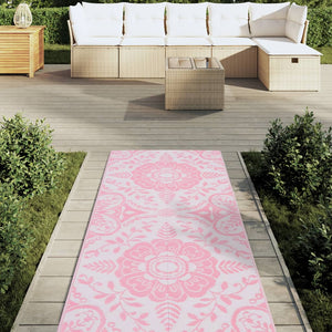 Tappeto da Esterno Rosa 80x250 cm in PP 317036
