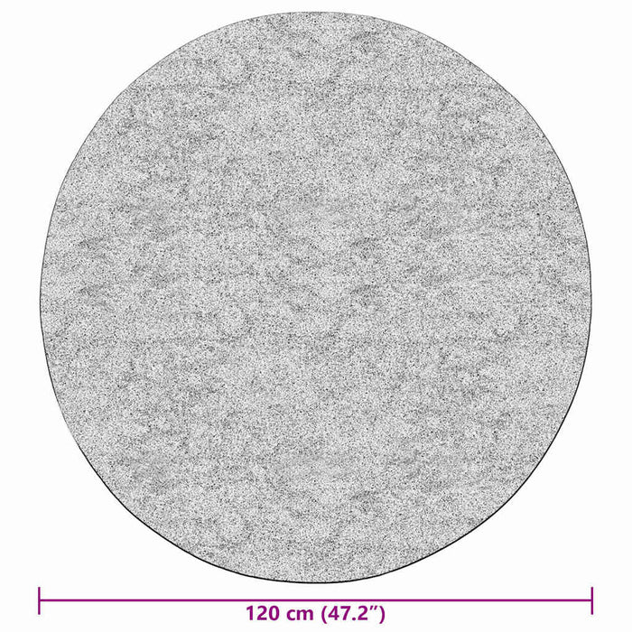 Tappeto Lavabile φ120 cm Grigio Antiscivolo 337939