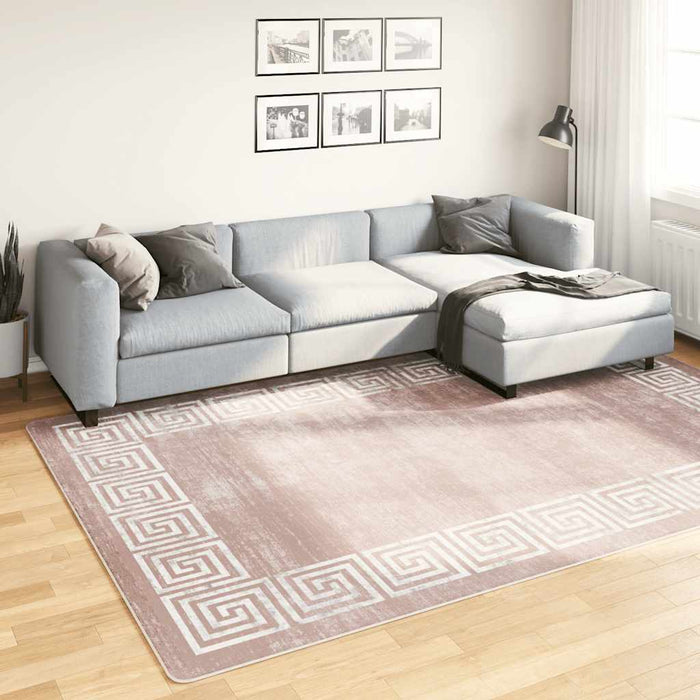 Tappeto Lavabile 190x300 cm Beige Antiscivolo 337944
