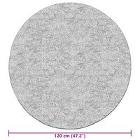 Tappeto Lavabile 120 cm Beige Antiscivolo 337945