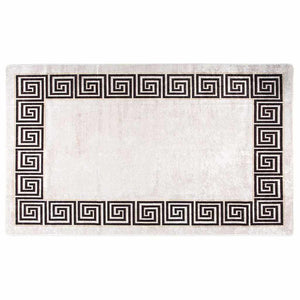 Tappeto Lavabile 120x180 cm Beige Chiaro Antiscivolo cod mxl 70990