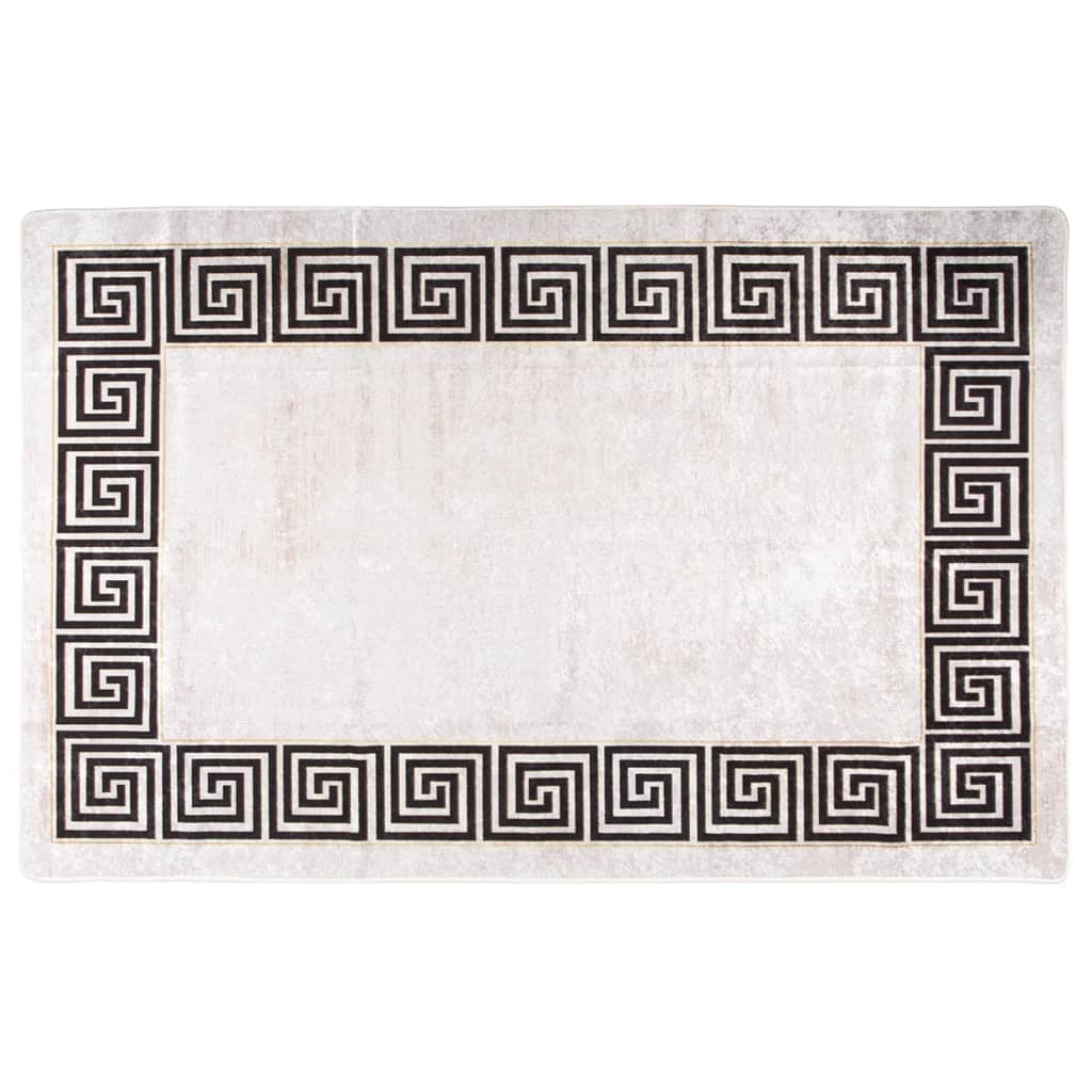 Tappeto Lavabile 160x230 cm Beige Chiaro Antiscivolo cod mxl 61829