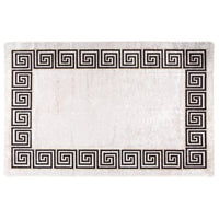 Tappeto Lavabile 160x230 cm Beige Chiaro Antiscivolo cod mxl 61829