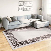 Tappeto Lavabile 190x300 cm Beige Chiaro Antiscivolo 337950