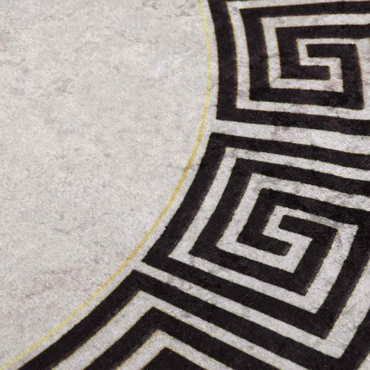 Tappeto Lavabile Ï†120 cm Beige Chiaro Antiscivolo cod mxl 55124