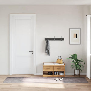 Tappeto Lavabile 80x300 cm Grigio Antiscivolo 337959