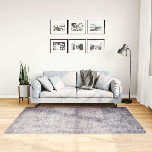 Tappeto Lavabile 120x180 cm Grigio Antiscivolo 337960