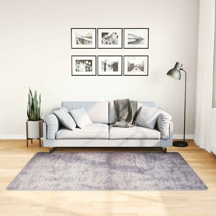 Tappeto Lavabile 120x180 cm Grigio Antiscivolo 337960