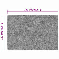 Tappeto Lavabile 160x230 cm Grigio Antiscivolo cod mxl 78141