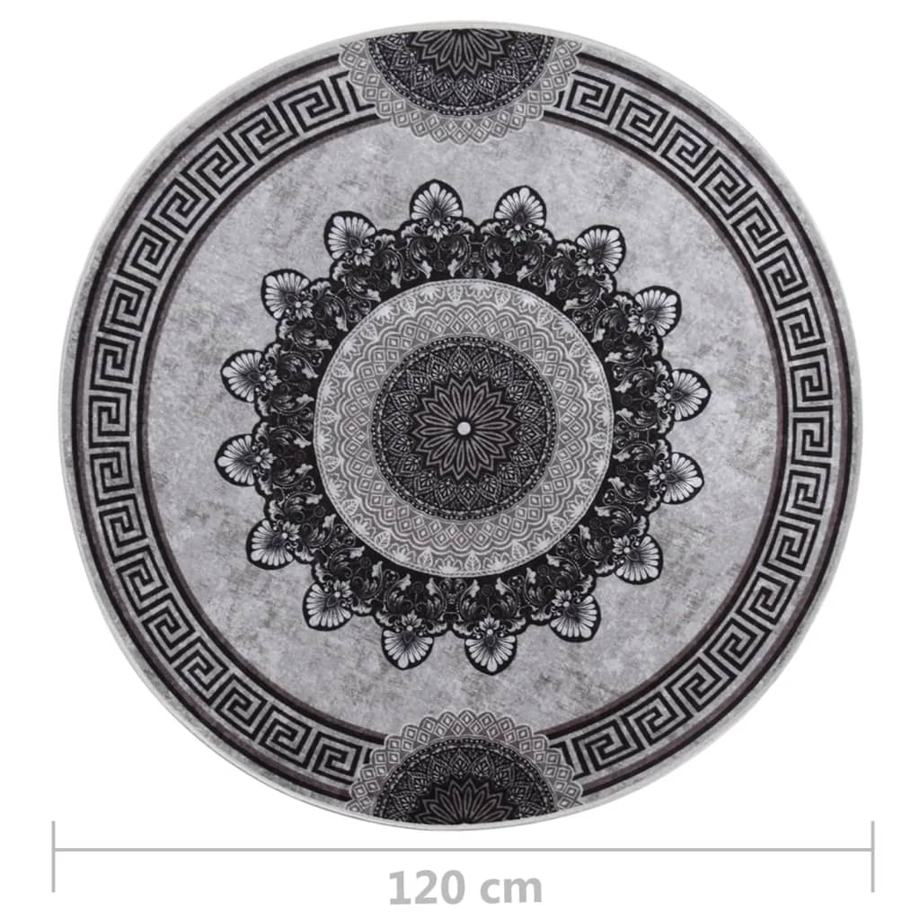 Tappeto Lavabile φ120 cm Multicolore Antiscivolo 337987