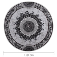 Tappeto Lavabile φ120 cm Multicolore Antiscivolo 337987