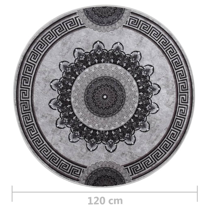 Tappeto Lavabile φ120 cm Multicolore Antiscivolo 337987