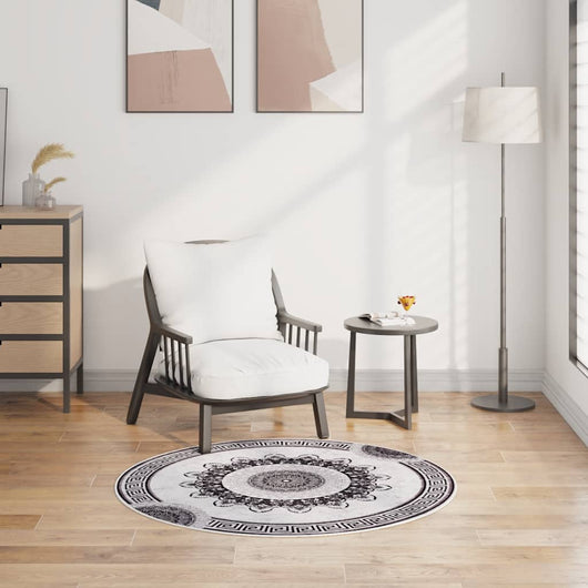 Tappeto Lavabile φ120 cm Multicolore Antiscivolo 337987