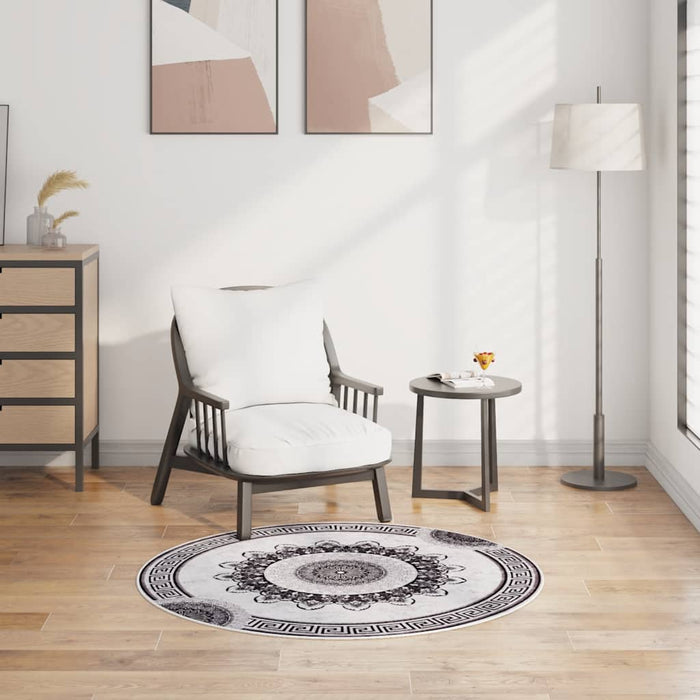 Tappeto Lavabile φ120 cm Multicolore Antiscivolo 337987