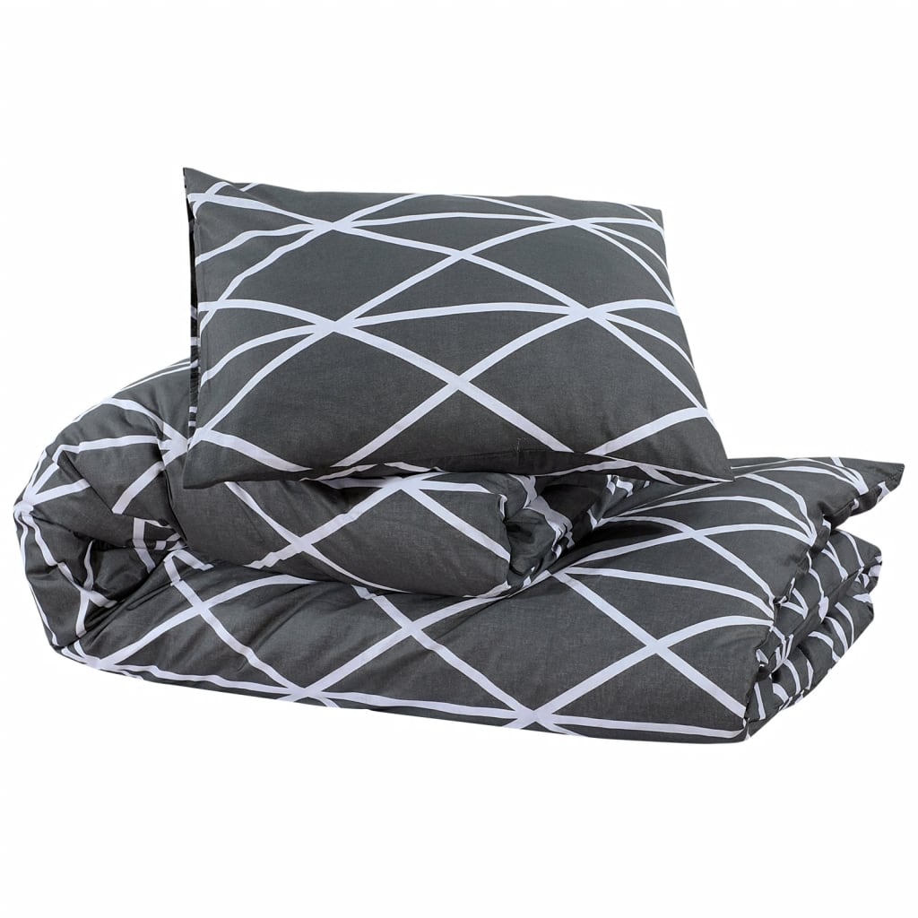 Set Copripiumino Grigio 140x200 cm in Cotone cod mxl 60382