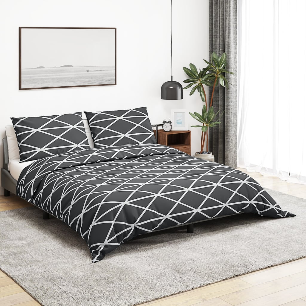 Set Copripiumino Grigio 200x200 cm in Cotone cod mxl 66225