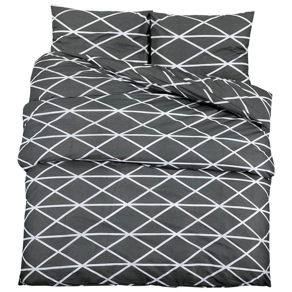 Set Copripiumino Grigio 135x200 cm in Cotone cod mxl 69376